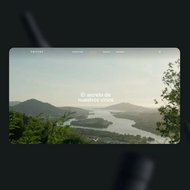 Landing page video background